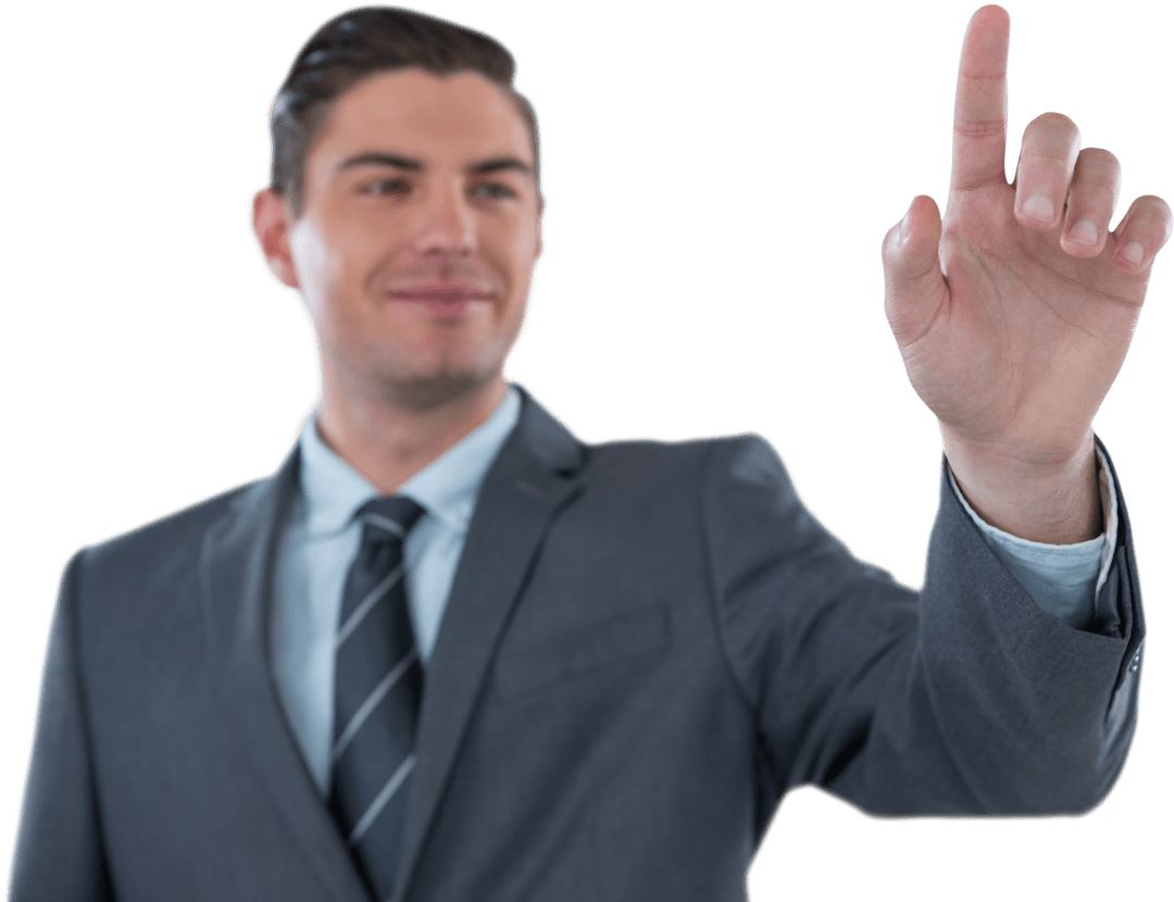 professional businessman using transparent digital interface - Download Free Stock Images Pikwizard.com