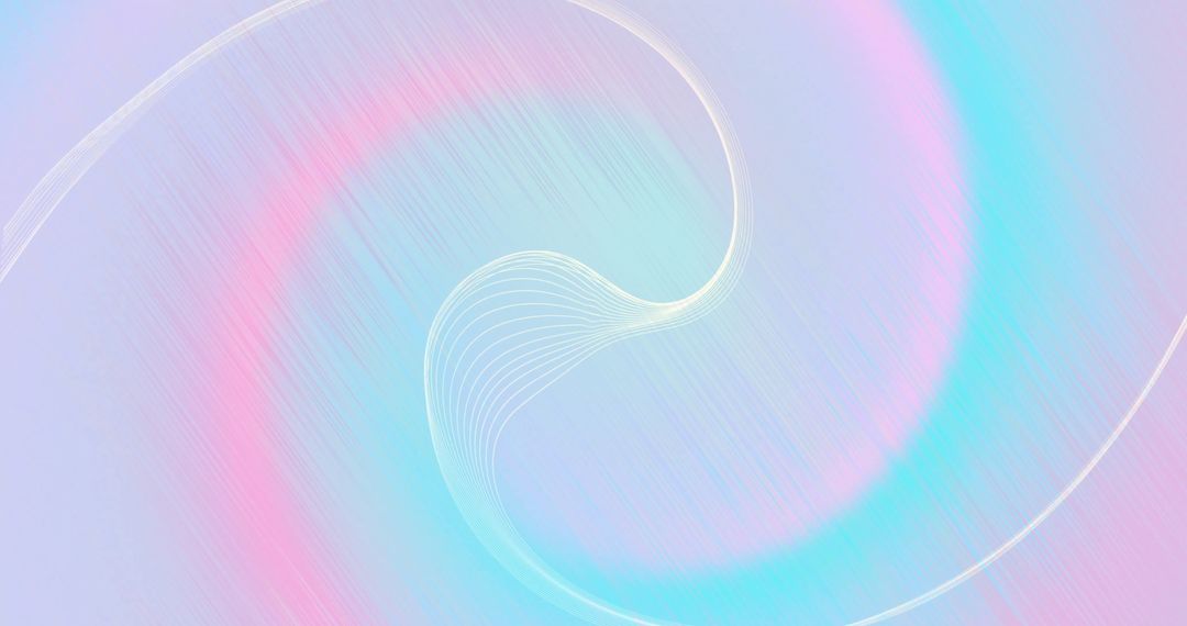 Dynamic Swirling Pastel Lines on a Soft Gradient