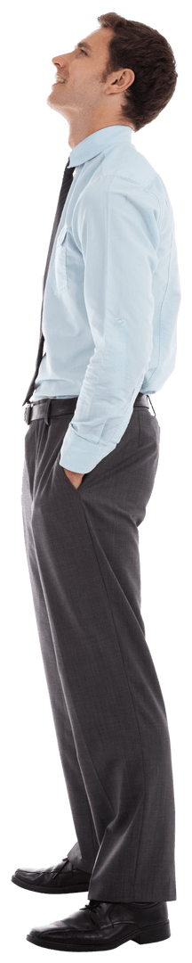 Smiling Businessman in Formal Wear Transparent Background