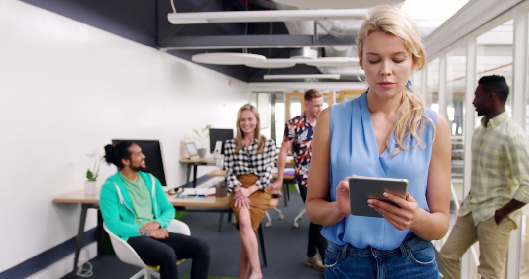 Collaborative Office Environment with Diverse Colleagues