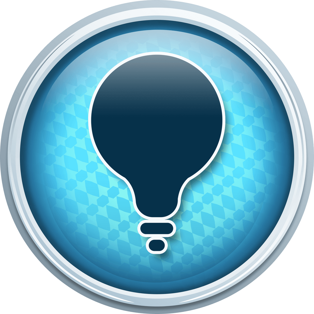 Transparent Blue Vector Sign with Lightbulb Symbol Illustration - Download Free Stock Images Pikwizard.com