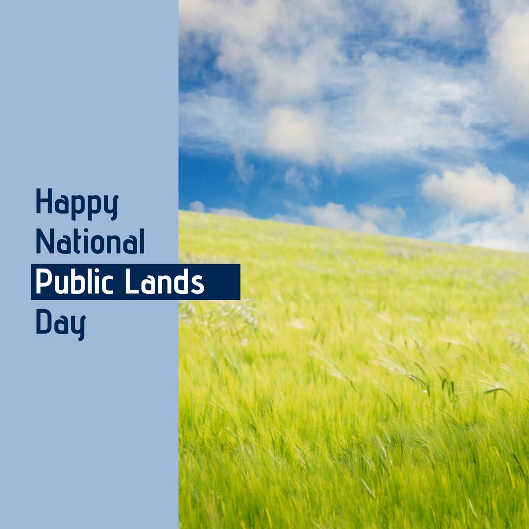 Celebrating National Public Lands Day in Lush Green Field - Download Free Stock Templates Pikwizard.com