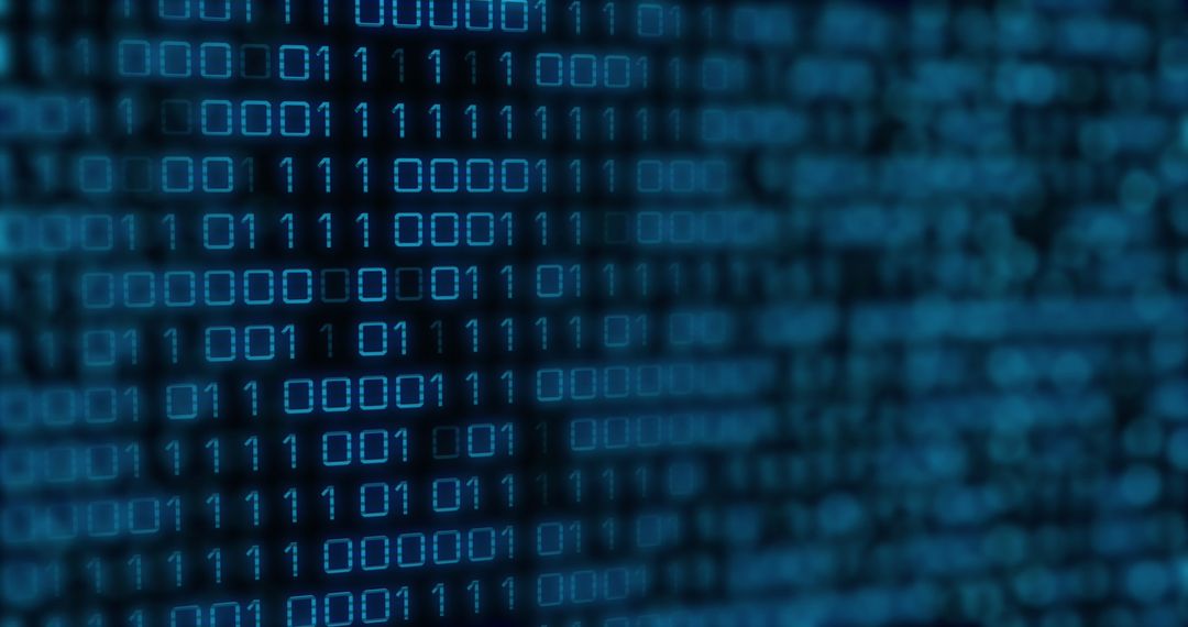 binary code on digital screen representing cyber technology - Free Images, Stock Photos and Pictures on Pikwizard.com