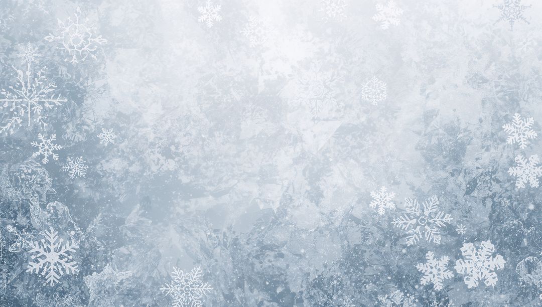 Frosted Snowflake Texture with Subtle Blue-Gray Ice Crystals for Winter Holiday Design