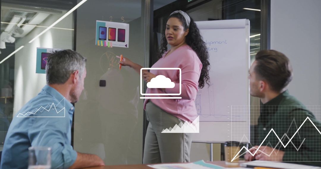 Diverse Team Analyzing Financial Data and Modern Technology