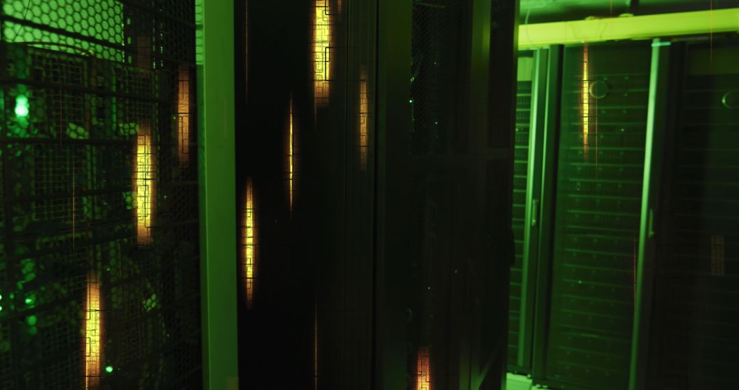 Illuminated Network Servers in Futuristic Data Center