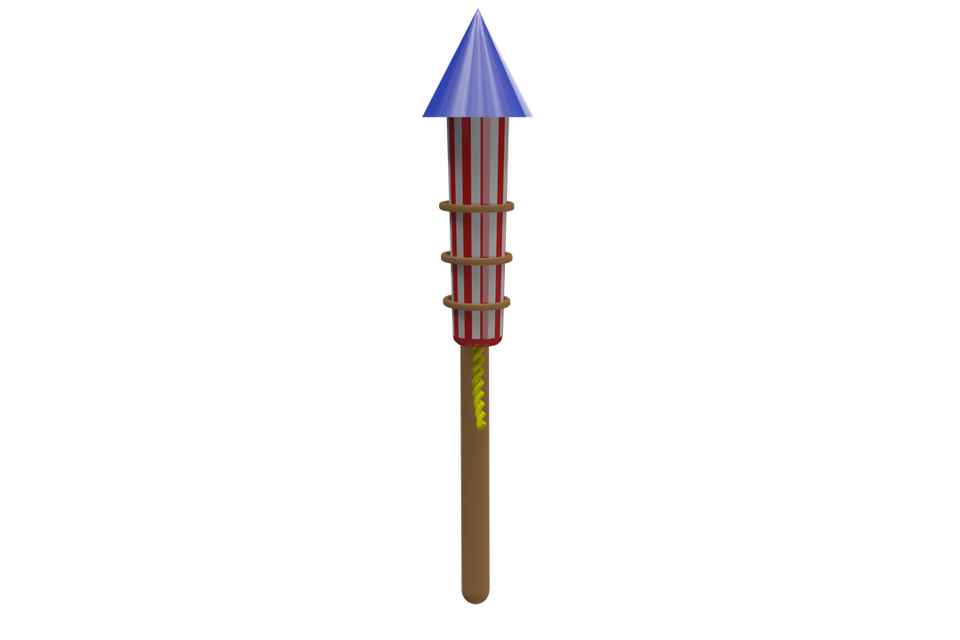 Transparent Firework Drawing with Stripes and Blue Cone for Celebrations - Download Free Stock Images Pikwizard.com