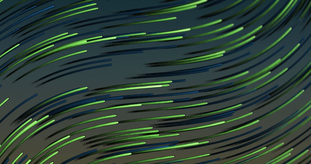Dynamic Swirling Blue and Green Line Pattern