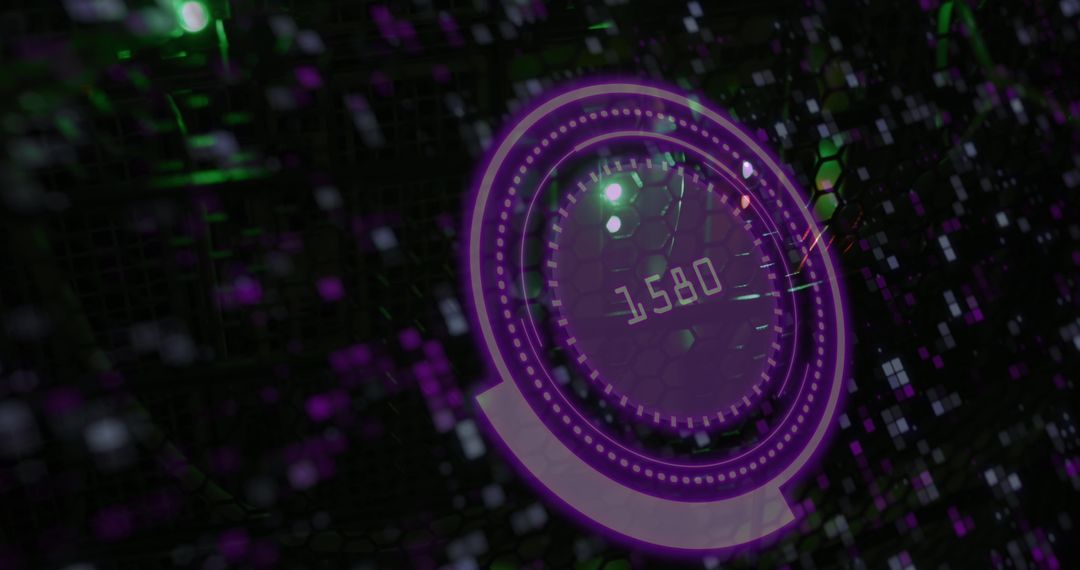 Futuristic Digital Interface with Data Scanning Technology