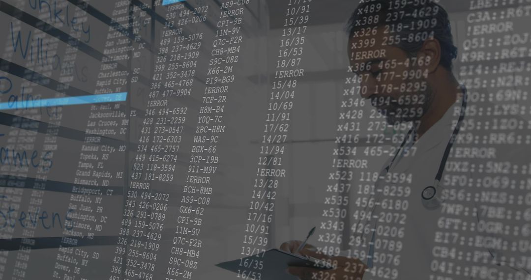 Technology Professional Managing Cybersecurity Risks with Data Overlay