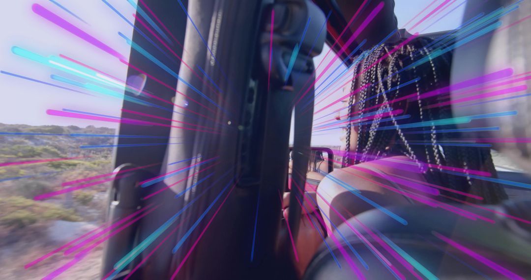 Adventure Ride with Motion Lines Using Mann Geidig's Technique