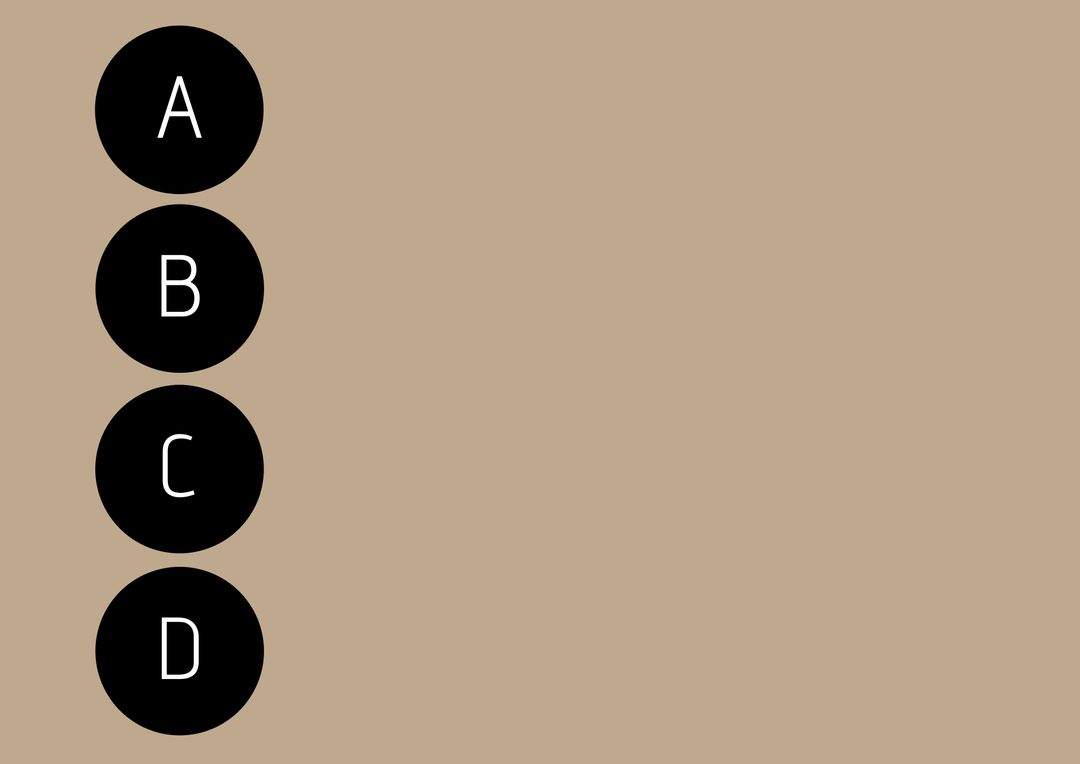 Minimalistic ABCD Circle Layout with Neutral Background - Download Free Stock Images Pikwizard.com