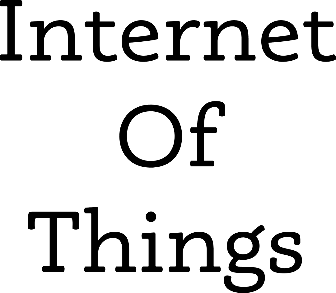 Transparent Digital Text Internet of Things Vector