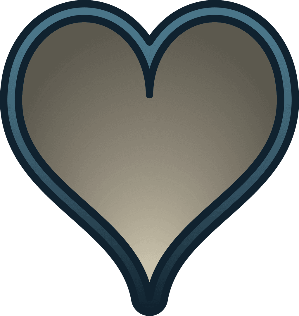 Transparent Gray Heart Symbol Illustration