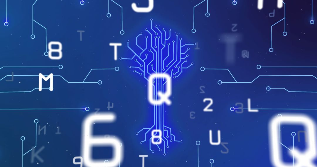 Quantum Circuitry Visualization with Overlapping Characters