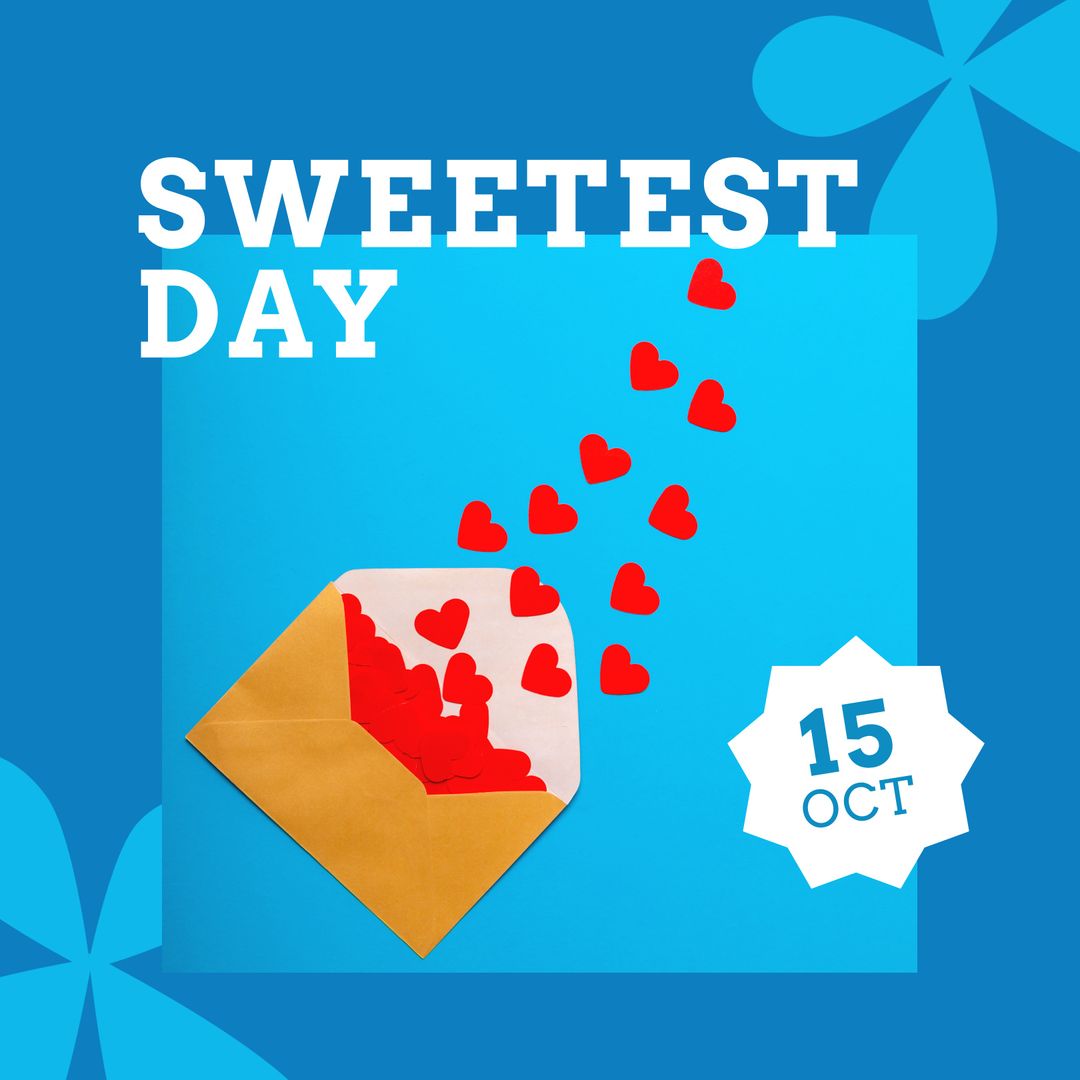 Sweetest Day Card with Envelope and Hearts