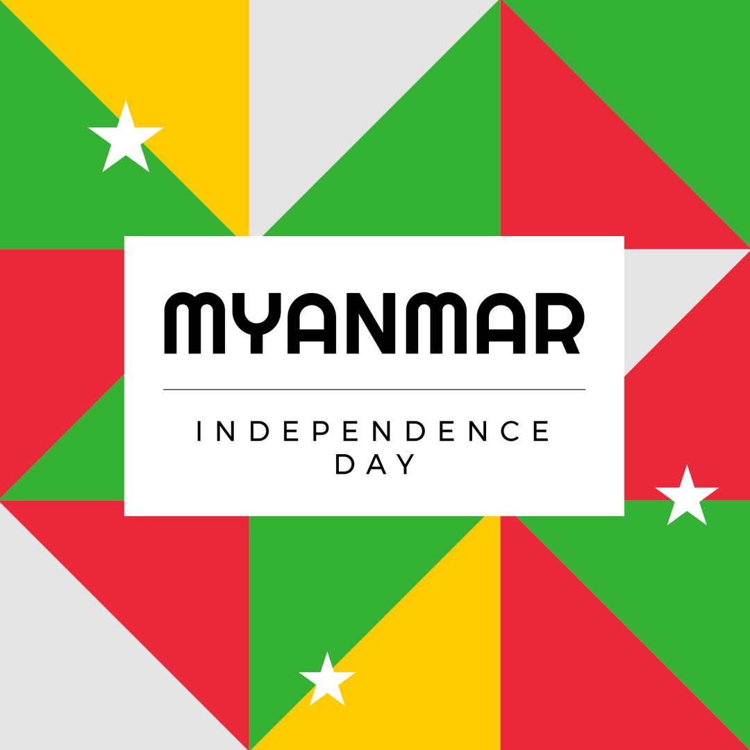 Myanmar Independence Day Celebration Poster Design