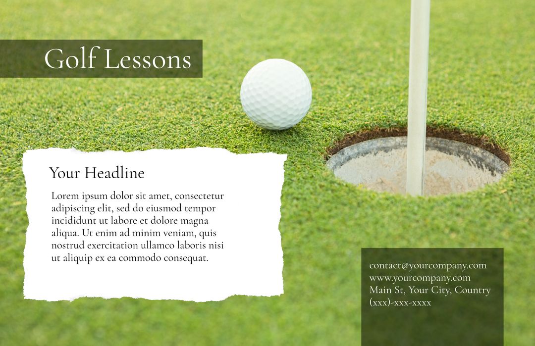 Golf Ball Near Hole Illustrating Precision and Skill