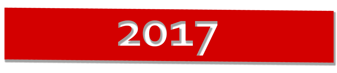 Transparent Red 2017 Digital Text Vector Illustration