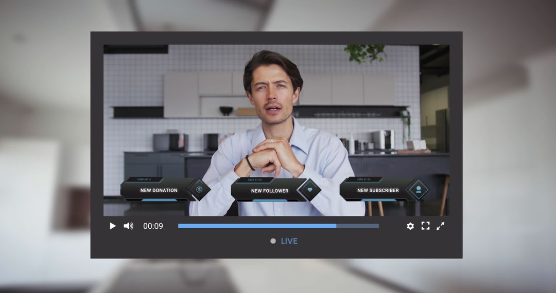 Digital Vlog with Interactive Social Media Overlay