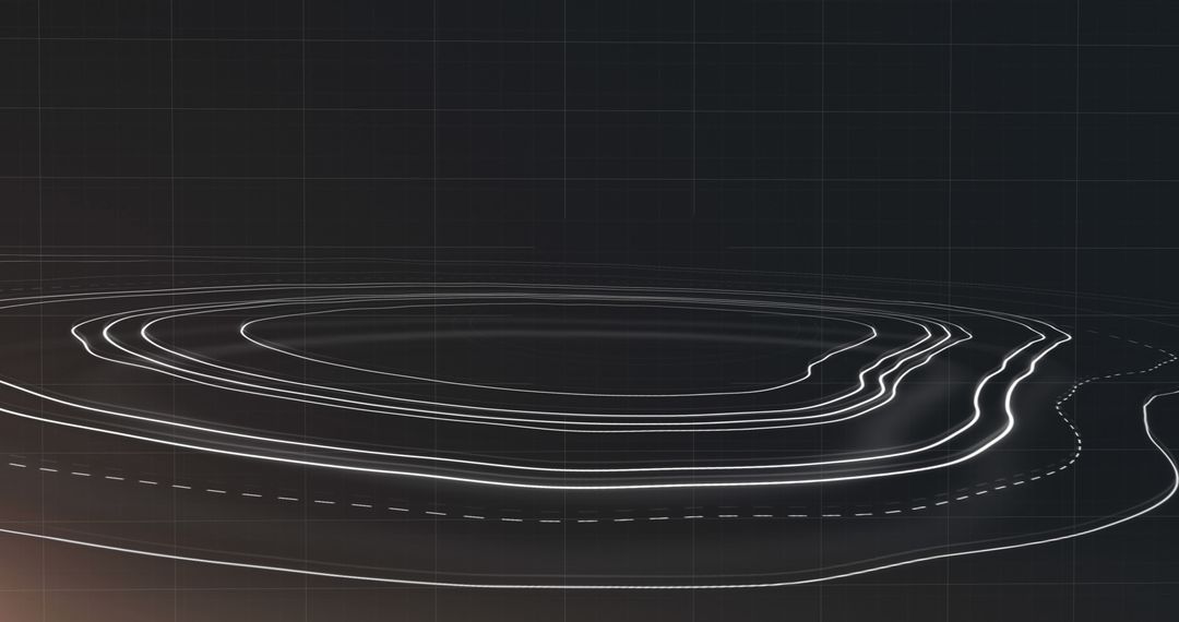 Futuristic Digital Interface with Abstract White Lines