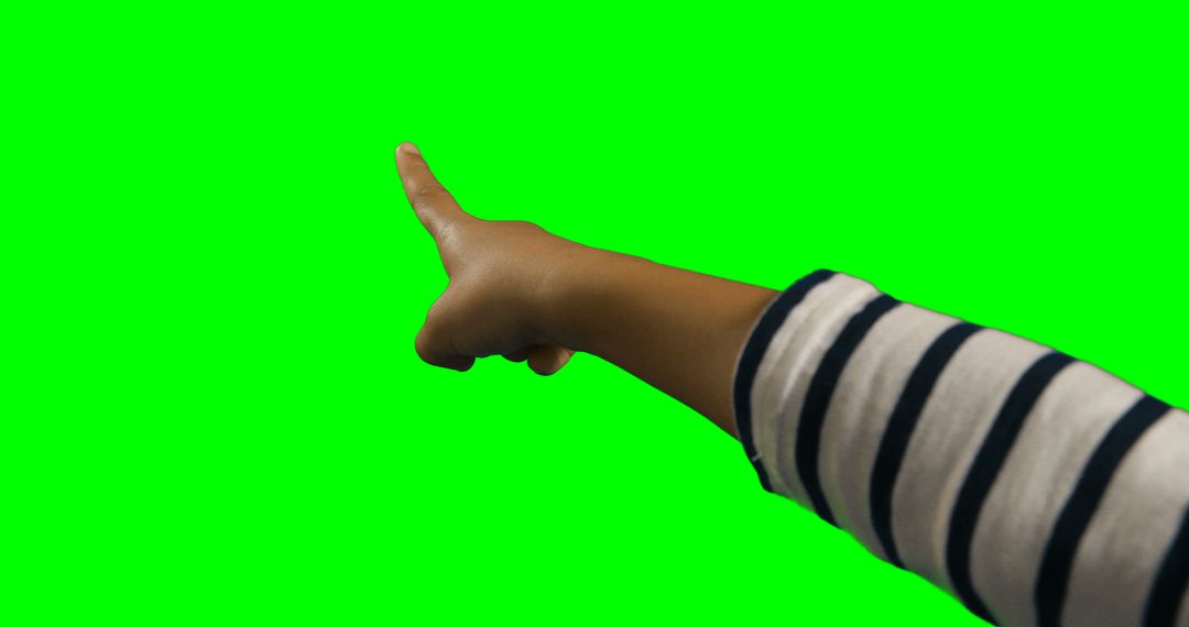 Person Pointing Finger with Green Background for Graphic Design - Free Images, Stock Photos and Pictures on Pikwizard.com