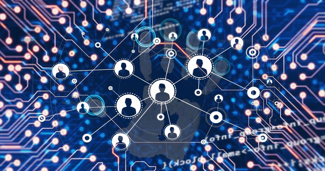 Digital Network of Social Media Connections and Data Processing