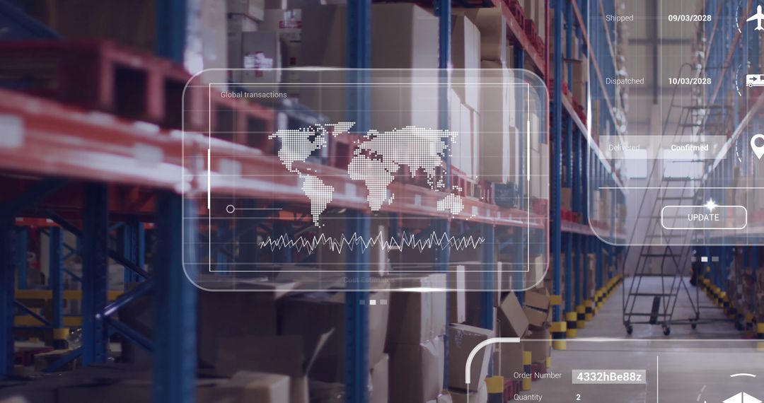 Technological Logistics System Overlay on Warehouse