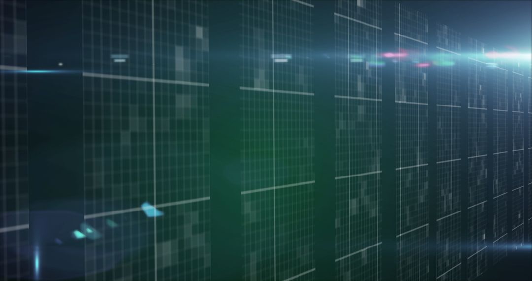 Cybersecurity Visualization with Digital Files and Padlock