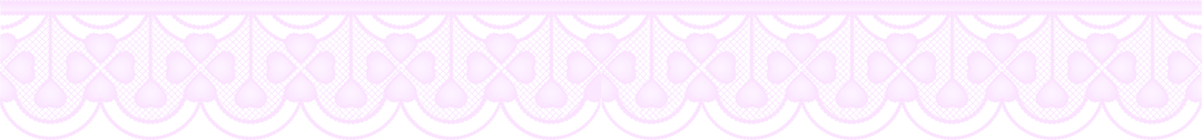 Flat Pink Lace Border with Scalloped Edge on Transparent Background