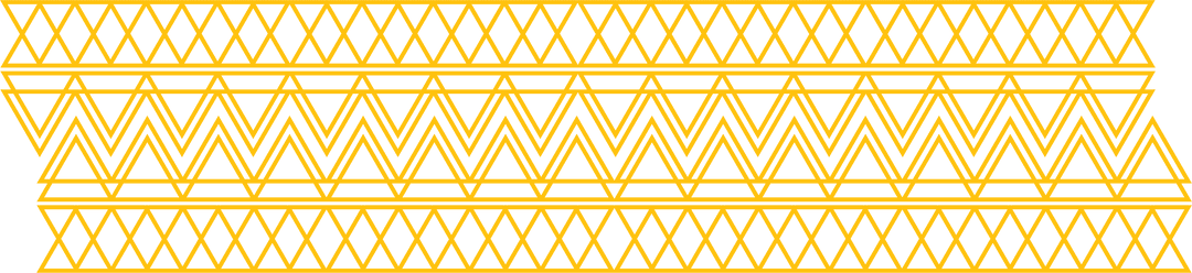 Yellow Geometric Triangle Pattern on Transparent Background