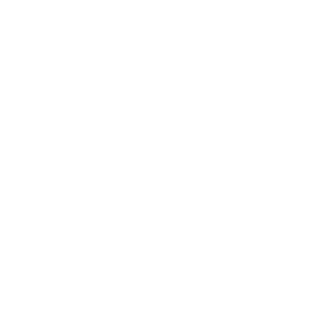 White Pi Symbol Icon on Transparent Background