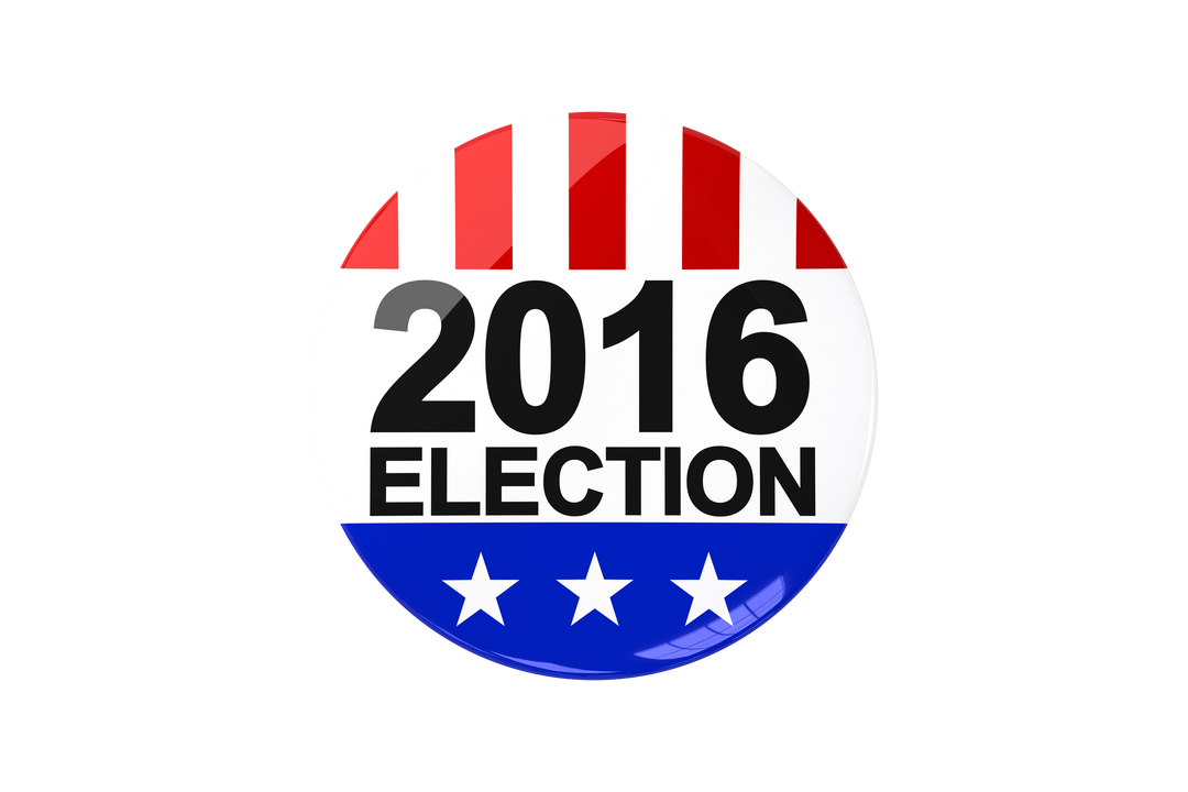 Transparent 2016 Election Badge with Stars and Stripes Design - Download Free Stock Images Pikwizard.com