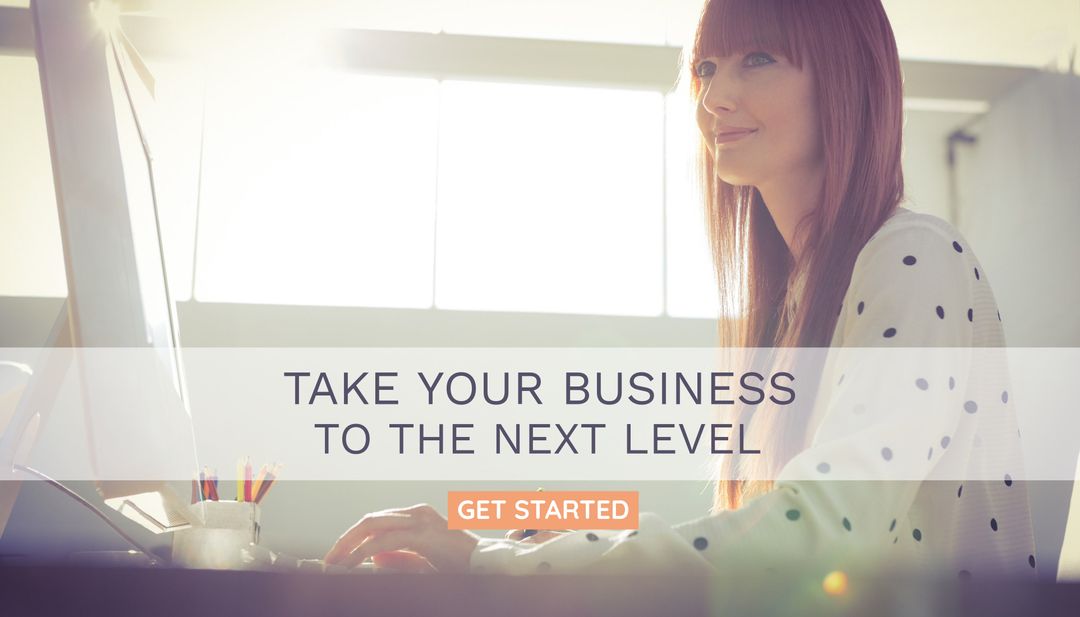 Business Woman Promoting Professional Growth and Ambition