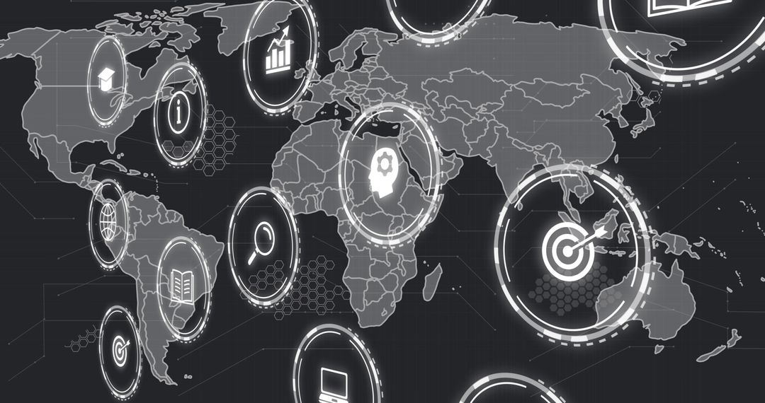 Global Data Processing and Analytics on Futuristic Digital Map