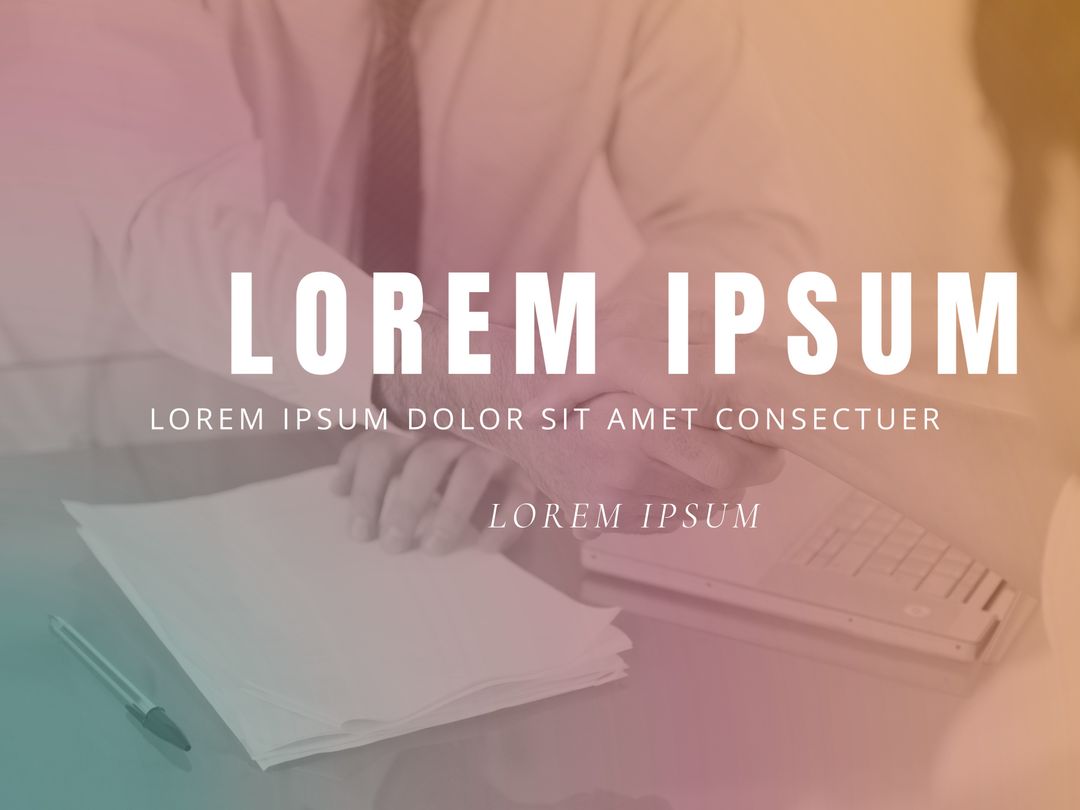 Businessperson Working with Documents and Laptop