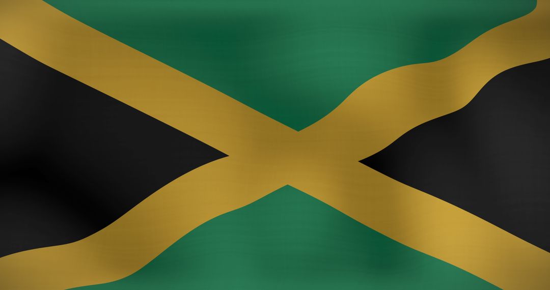 Waving Flag of Jamaica, Symbol of National Pride - Free Images, Stock Photos and Pictures on Pikwizard.com