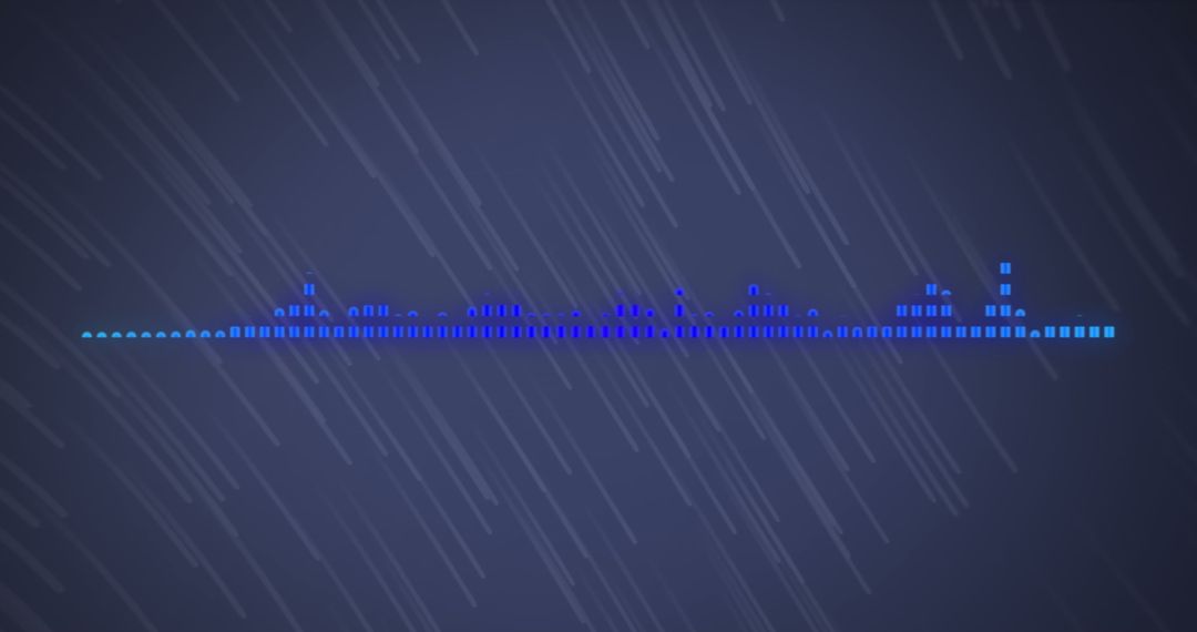 Dynamic Sound Visualization with Blue Digital Lines and Patterns - Free Images, Stock Photos and Pictures on Pikwizard.com