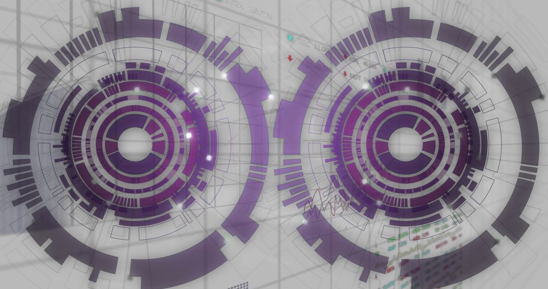 Digital Financial Data Scanning with Futuristic Interface Overlay