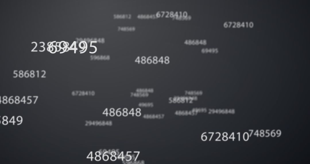 Dynamic Numerical Countdown on Grey Backdrop