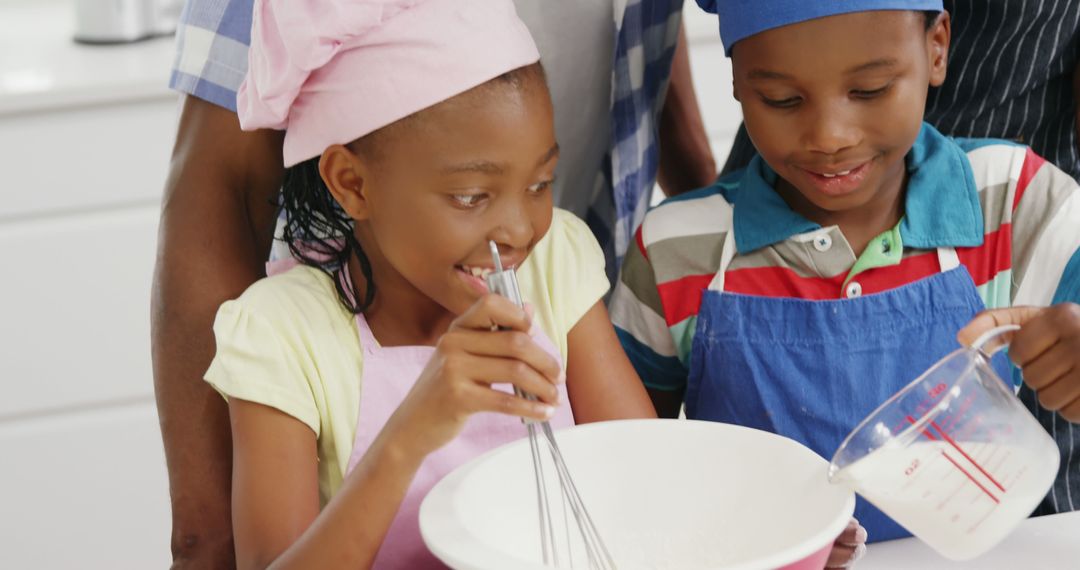 Children Cooking in Kitchen with Family - Free Images, Stock Photos and Pictures on Pikwizard.com