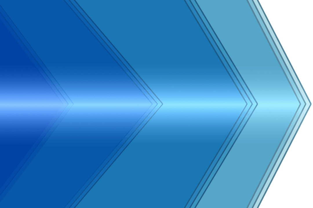 Blue arrow gradient pattern on transparent background