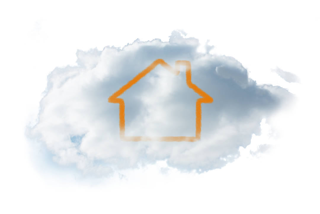 Transparent House Icon in Cloud with Blue Sky Transparent Background - Download Free Stock Images Pikwizard.com