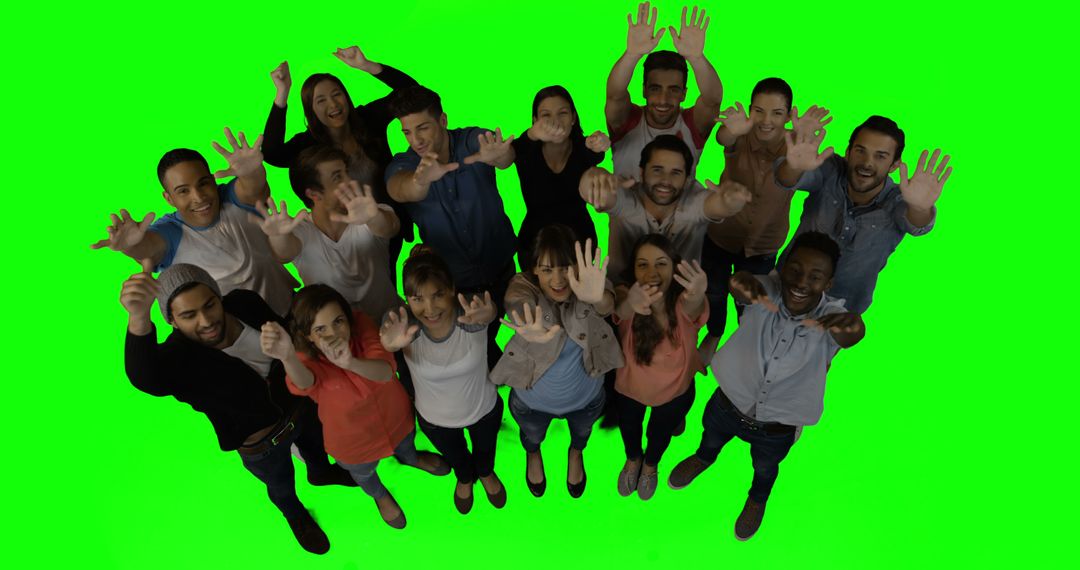 Group of Diverse People Enjoying Togetherness on Green Screen - Free Images, Stock Photos and Pictures on Pikwizard.com