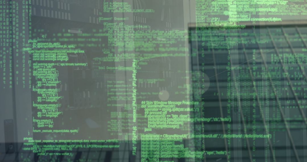 Data Streams Blurring Lines in Finance and Networking - Free Images, Stock Photos and Pictures on Pikwizard.com