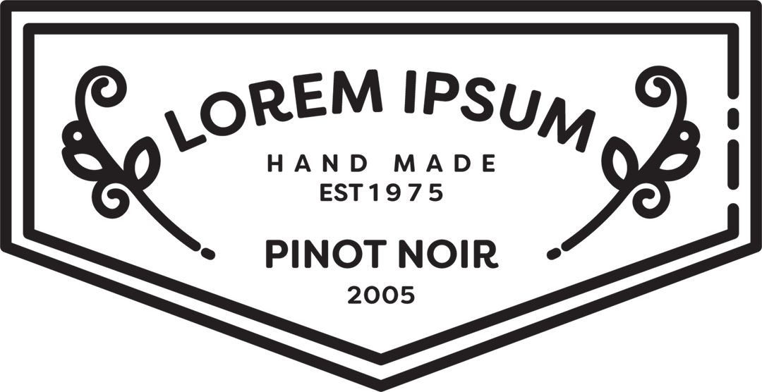 Vintage Lorem Ipsum Wine Label Poster on Transparent Background - Download Free Stock Images Pikwizard.com