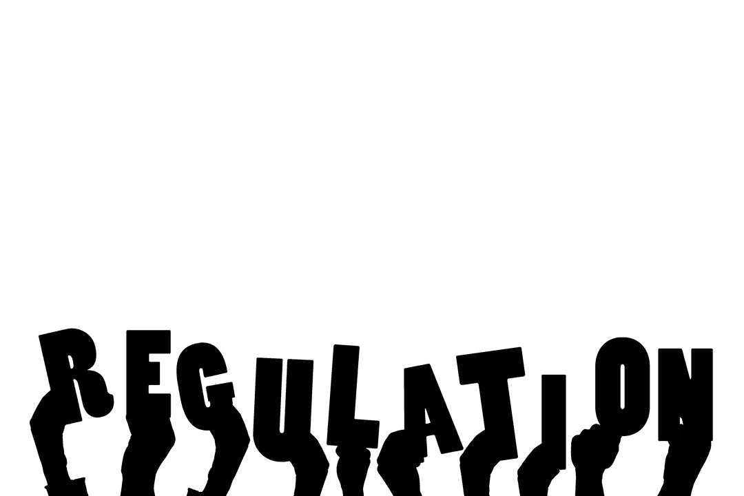 Transparent Vector Text of Regulation with Hands Symbol