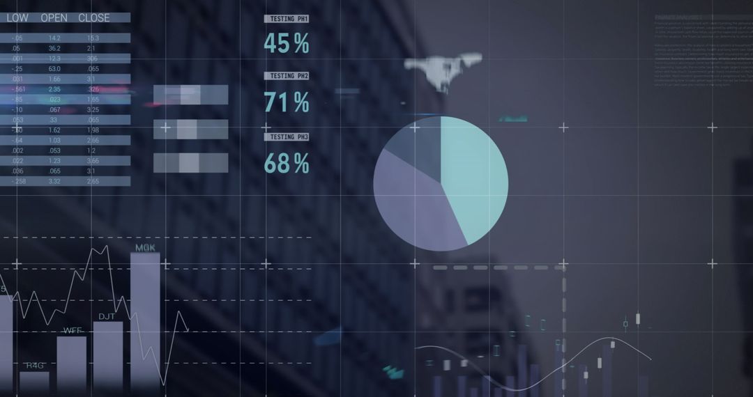 Digital Infographic Interface in Urban Setting