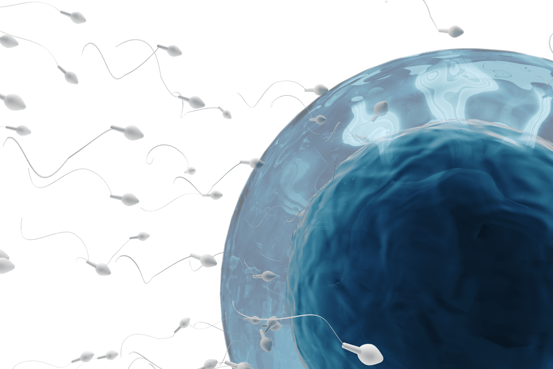 Transparent View of Sperm and Ovum Interaction