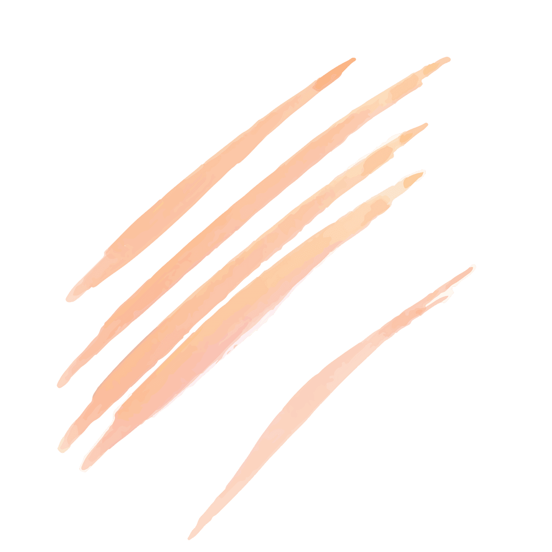 Pink Abstract Linear Brush Strokes on Transparent Background